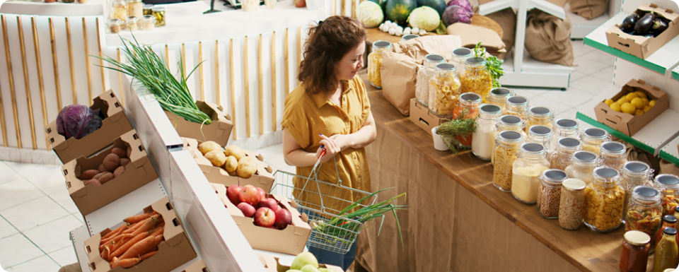 Mujer comprando